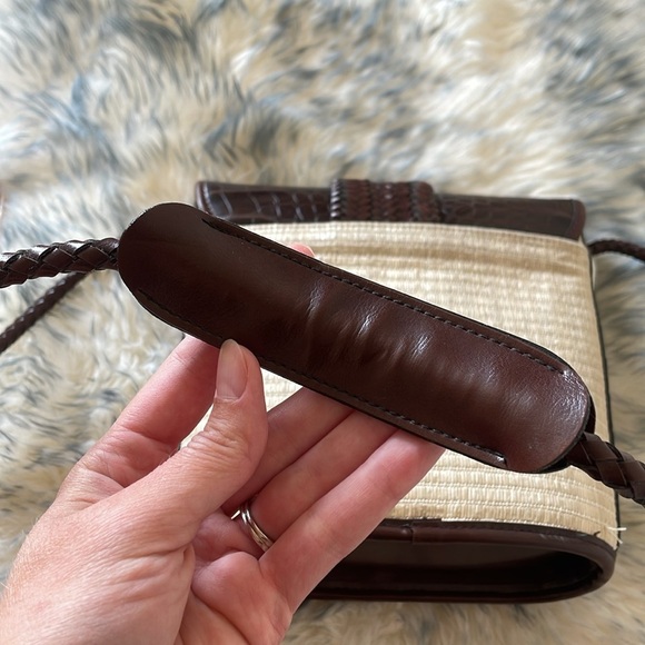 Boho Western Kaela Shoulder Bag Purse Bucket Bag Vegan Leather Grass Coastal - Picture 5 of 16